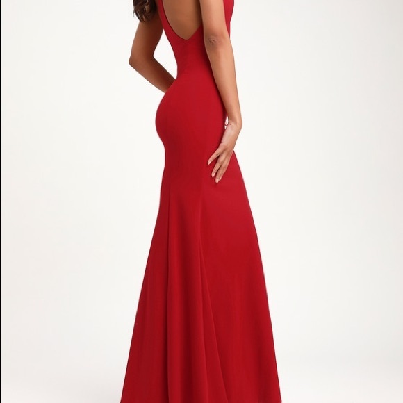 Lulu’s RARE SEXY RED RACERBACK MAXI DRESS - Picture 3 of 8